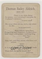 Thomas Bailey Aldrich [Poor to Fair]