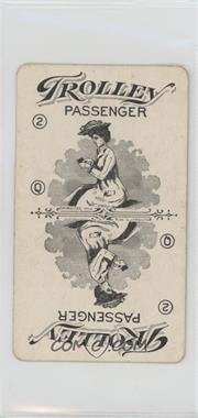 1904 Snyder Bros. Trolley Card Game - [Base] #2B - Passenger (Black) [Good to VG‑EX]