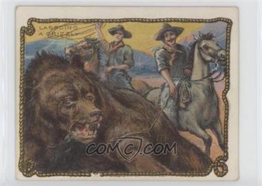 1909-12 Hassan Cowboy Series - Tobacco T53 #LAGR - Lassoing A Grizzly