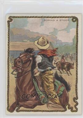 1909-12 Hassan Cowboy Series - Tobacco T53 #ROST - Roping A Steer (Back to Camera)