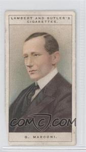 1909 Lambert & Butler Wireless Telegraphy - Tobacco [Base] #4 - Guglielmo Marconi [Good to VG‑EX]