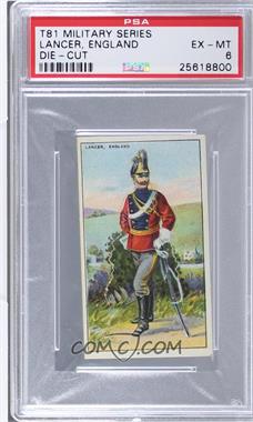 1909 Recruit Military Series Stand-Ups - Tobacco T81 #LAEN - Lancer, England [PSA 6 EX‑MT]