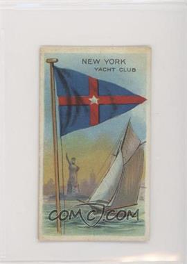 1910-11 ATC Flags of all Nations - Tobacco T59 - Recruit Black Factory 25 2nd Dist VA Back #_NYYC - New York Yacht Club
