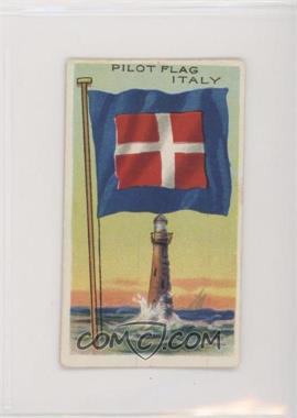 1910-11 ATC Flags of all Nations - Tobacco T59 - Recruit Blue Factory 240 1st Dist PA Back 200 Designs #_ITAL.4 - Italy (Pilot Flag)