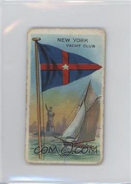 1910-11 ATC Flags of all Nations - Tobacco T59 - Recruit Blue Factory 240 1st Dist PA Back #_NYYC - New York Yacht Club [Good to VG‑EX]