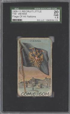 1910-11 ATC Flags of all Nations - Tobacco T59 - Recruit Green Factory 229 6th Dist VA Back #_VIEN - Vienna [SGC 20 FAIR 1.5]