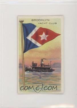 1910-11 ATC Flags of all Nations - Tobacco T59 - Recruit Purple Back #_BRYC - Brooklyn Yacht Club