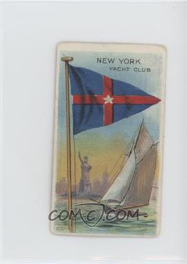 1910-11 ATC Flags of all Nations - Tobacco T59 - Recruit Purple Back #_NYYC - New York Yacht Club