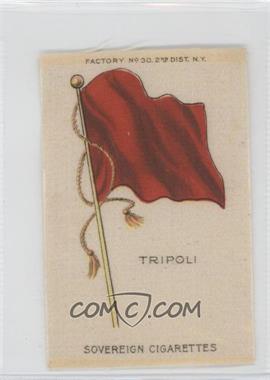 1910 ATC Flags of the World Silks - Tobacco S33 - Sovereign Factory 30 2nd Dist NY #_TRIP - Tripoli