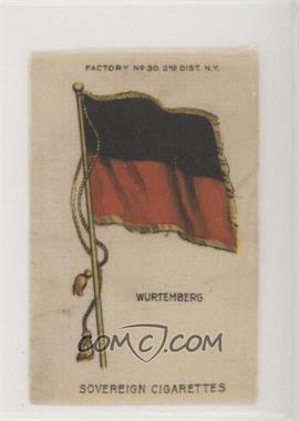 1910 ATC Flags of the World Silks - Tobacco S33 - Sovereign Factory 30 2nd Dist NY #_WURT - Wurtemberg [Good to VG‑EX]
