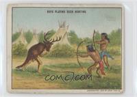 Boys Playing Deer Hunting [Poor to Fair]