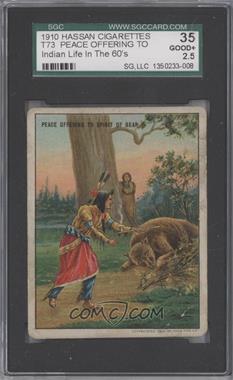 1910 Hassan Indian Life in the "60's" - T73 #_PEOF - Peace Offering to the Spirit of Dead Bear [SGC 35 GOOD+ 2.5]
