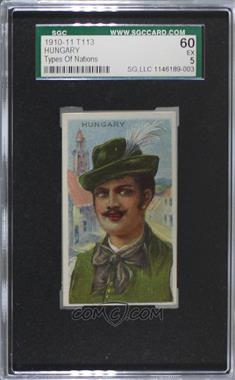 1910 Types of Nations - T113 - Sub Rosa Cigarros Back #_HUN - Hungary [SGC 60 EX 5]