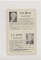 James Monroe, John C. Calhoun [Good to VG‑EX]