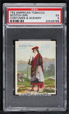 1911 ATC Costumes & Scenery - Tobacco T52 - Turkish Trophies Back #_SCGI - Scotch Girl [PSA 5 EX]