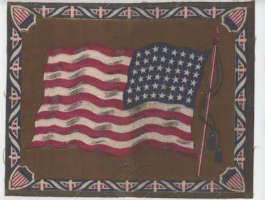 1912 ATC Flags of the World Felts - Tobacco [Base] #USA.3 - United States of America