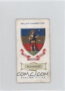 1912 Wills Arms of Foreign Cities - Tobacco [Base] #48 - Bucharest [Good to VG‑EX]