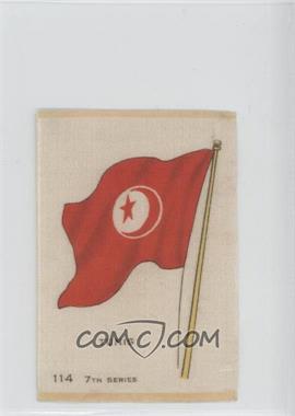 1913 B.D.V. Flags of the World Silks 7th Series - Tobacco [Base] #114 - Tunis [Good to VG‑EX]