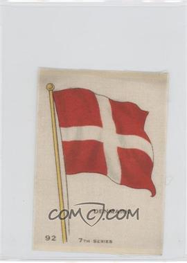 1913 B.D.V. Flags of the World Silks 7th Series - Tobacco [Base] #92 - Denmark [Good to VG‑EX]