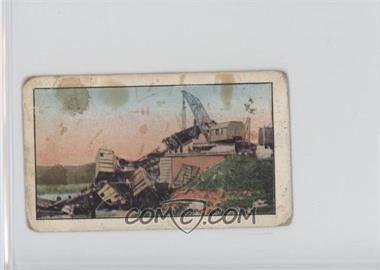 1914-15 Sweet Caporal World War I Scenes - Tobacco T121 #193 - Wreck of the Red Cross Train and Bridge of Mary at Marne [Poor to Fair]