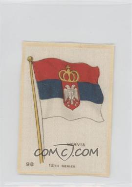 1914 B.D.V. Flags of the World Silks 12th Series - Tobacco [Base] #98 - Servia [Good to VG‑EX]