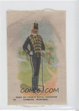 1914 ITC Regimental Uniforms of Canada Silks - Tobacco SC10 #16 - Duke of York's Royal Canadian Hussars (Montreal) [Good to VG‑EX]