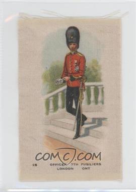 1914 ITC Regimental Uniforms of Canada Silks - Tobacco SC10 #26 - Officer 7th Fusiliers London (Ontario) [Good to VG‑EX]