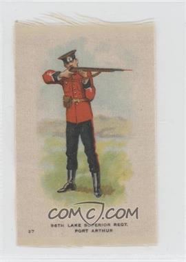 1914 ITC Regimental Uniforms of Canada Silks - Tobacco SC10 #27 - 96th Lake Superior Regt. Port Arthur [Good to VG‑EX]