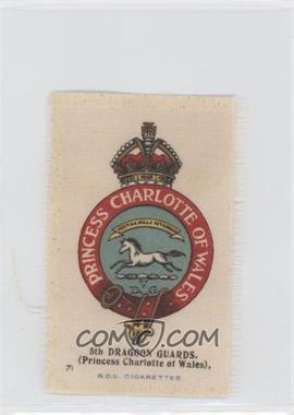 1915 B.D.V. Regimental Emblems Silks - Tobacco [Base] #71 - 5th Dragoon Guards (Princess Charlotte of Wales) [Good to VG‑EX]