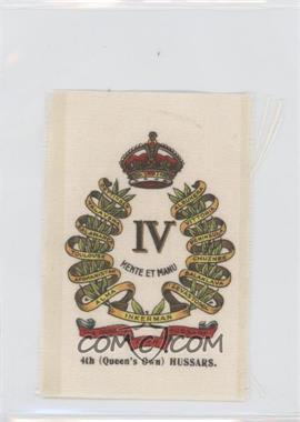 1915 B.D.V. Regimental Emblems Silks - Tobacco [Base] #74 - 4th (Queen's Own) Hussars. [Good to VG‑EX]