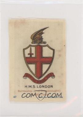 1915 Godfrey Phillips (BDV) British Naval Crests Silks - Tobacco [Base] #47 - HMS London