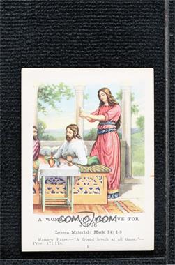 1916-35 Standard Bible Picture Lesson Cards - [Base] #35-9-2 - A Woman Shows Her Love for Jesus