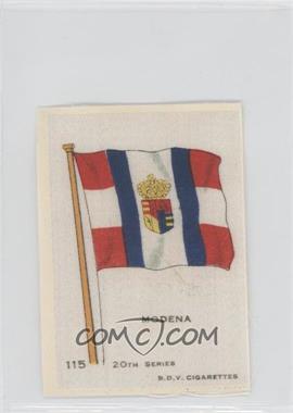 1916 B.D.V. Flags of the World Silks 20th Series - Tobacco [Base] #115 - Modena [Good to VG‑EX]