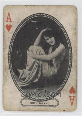 1916 MJ Moriarty Playing Cards - Set 1 #AH - Ruth Roland [Good to VG‑EX]