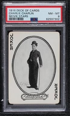 1916 MJ Moriarty Playing Cards - Set 1 #JOKE - Charlie Chaplin [PSA 8 NM‑MT]