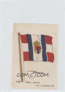 1917 B.D.V. Flags of the World Silks 25th Series - Tobacco [Base] #115 - Modena
