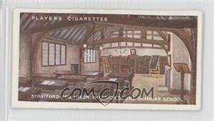 1917 Player's Shakespearean Series - Tobacco [Base] #7 - Stratford-Upon-Avon - Interior Of The Grammar School [Good to VG‑EX]