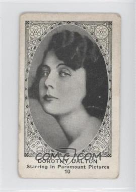 1921 American Caramel Movie Actors and Actresses - E123 - 120 Back #10 - Dorothy Dalton [Good to VG‑EX]