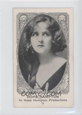 1921 American Caramel Movie Actors and Actresses - E123 - Eighty Back #75 - Hope Hampton [Good to VG‑EX]