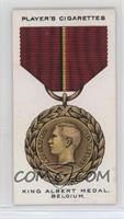 The King Albert Medal, Belgium