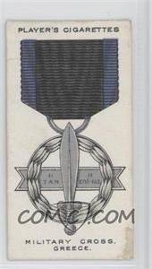1927 Player's War Decorations and Medals - Tobacco [Base] #75 - Military Cross, Greece [Good to VG‑EX]