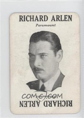 1929 Movie-Land Keeno - Game Cards #N/A - Richard Arlen