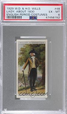 1929 Wills English Period Costumes - Tobacco [Base] #40 - A Gentleman, About 1793 [PSA 6 EX‑MT]