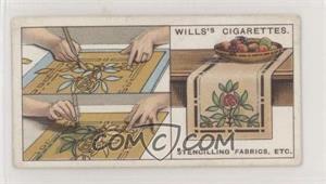 1930 Wills Household Hints 2nd Series - Tobacco [Base] #45 - Stencilling Fabrics, etc.