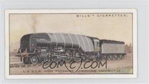 1930 Wills Railway Locomotives - Tobacco [Base] #14 - L.&N.E. Railway. High Pressure Compound Locomotive