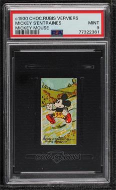 1930s Chocolaterie Rubis Verviers Mickey Terrassier - [Base] #_MIMO.23 - Mickey Mouse (Mickey S'Entraines) [PSA 9 MINT]