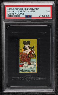 1930s Chocolaterie Rubis Verviers Mickey Terrassier - [Base] #_MIMO.29 - Mickey Mouse (Mickey Lave Son Chien) [PSA 7 NM]