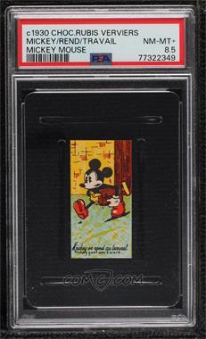 1930s Chocolaterie Rubis Verviers Mickey Terrassier - [Base] #_MIMO.31 - Mickey Mouse (Mickey se rend au Travail) [PSA 8.5 NM‑MT+]