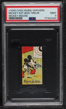 1930s Chocolaterie Rubis Verviers Mickey Terrassier - [Base] #_MIMO.33 - Mickey Mouse (Mickey Est Bon Tireur) [PSA 9 MINT]