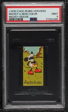 1930s Chocolaterie Rubis Verviers Mickey Terrassier - [Base] #_MIMO.38 - Mickey Mouse (Mickey Il De Bon Coeur) [PSA 9 MINT]